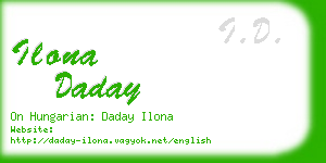 ilona daday business card